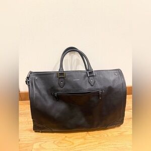 Hook & Albert Leather Garment Weekender Bag